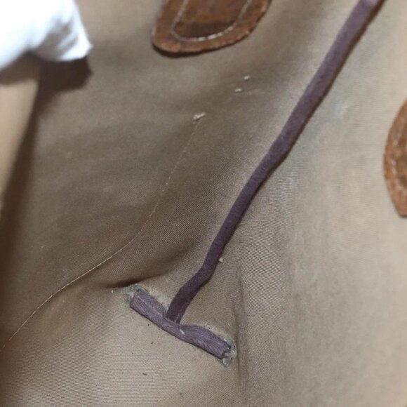 GUCCI GG Supreme Web Sherry Line Tote Bag PVC Beige - Picture 14 of 16